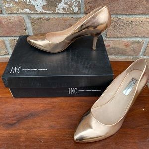 INC Rose Gold Heels. 2 inch. Size 9.5